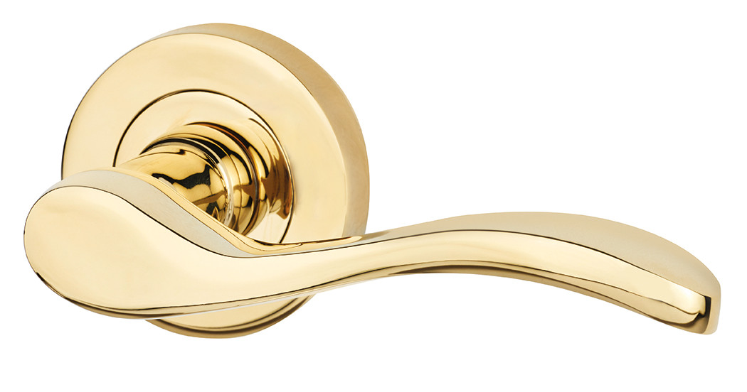Ironmongery Ariel Polished Brass Privacy Handle Hardware Pack
