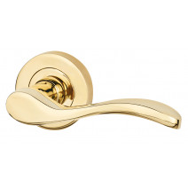 Ironmongery Ariel Polished Brass Privacy Handle Hardware Pack